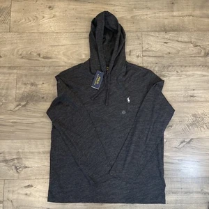 Polo Ralph Lauren Kapuzen Langarm Herren L schwarz/grau Jersey Hoodie Baumwolle - Bild 1 von 12