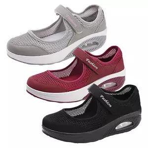 Orthopedic Walking Shoes Women Sport Casual Slip-On Walking Tennis Shoes - Picture 1 of 33