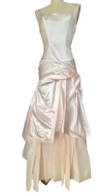 Silk Wedding Dress Size 10 Designer Handmade - Image 1 of 4