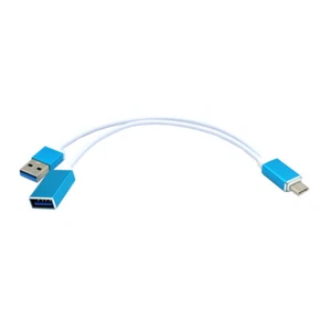 Type-C to USB Female OTG Adapter Cable w/ Power For Oppo Reno 7 Pro 5G SE FindN - Picture 1 of 2