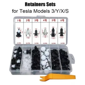 85Pcs Clips Retainers Fasteners For Tesla Model 3 Y S X Engine Hood Support Rod - Foto 1 di 12