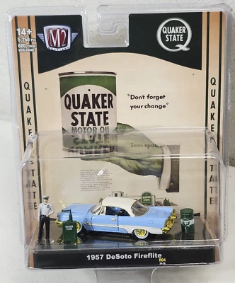 M2 Machines 1957 Desoto Fireflite Diorama CHASE Quaker State 1/64 Car Toy NEW - Image 1 of 4