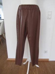 Neue Riani Kunstleder Hose kastanien braun Leder Stoff Gr. 36 od. 42 NP - Bild 1 von 6