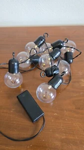 Round Ball Light Garland 10 Bulbs Indoor Battery Operated LED - Picture 1 of 4
