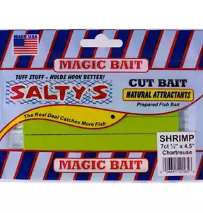 Salty’s CHARTREUSE Sabor Camarón Corte Cebo 2 Paquetes - Imagen 1 de 1