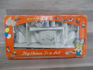 Juego de té de porcelana vintage para niños en embalaje original - Imagen 1 de 3