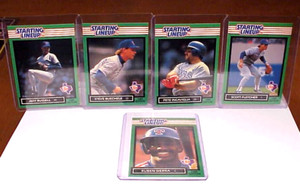 1989 TEXAS RANGERS TEAM SET ROOKIES KENNER SLU STARTING LINEUP  5 CARDS NM-MINT