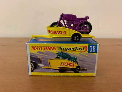 Matchbox Superfast 38 Honda Motorcycle with Trailer - Image 1 of 4