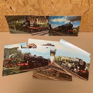 10 x Vintage Steam Engine Postcards - Trains, Locomotives, Black Prince, Showman - Picture 1 of 4