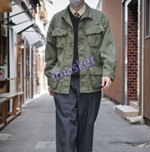 OFF WHITE Giacca uomo retrò Caro US militare tasche cappotto oversize outwear cappotto outdoor