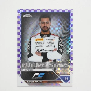 2023 Topps Formula 2 F2 Chrome Kush Maini Future Stars Purple Checker /199 #82 - Picture 1 of 2