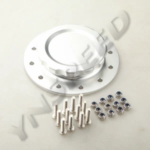 4" OD 7618A Aluminum Fuel Cell Cap Assembly For RCI Fuel Cells Silver Anodized - Picture 1 of 4