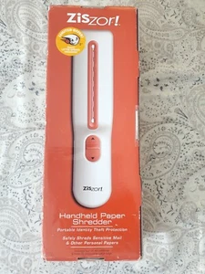 ZISZOR HANDHELD PAPER SHREDDER PORTABLE SAFELY SHRED. NEW Box Not Perfect - Picture 1 of 2