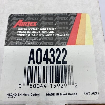 Airtex AO4322 Engine Coolant Water Outlet Airtex AO4322 ⭐ - Image 1 of 4