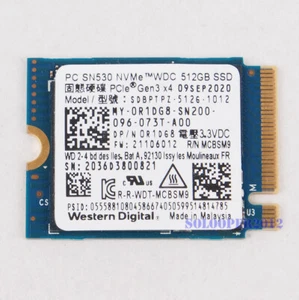 Western Digital SN530 500GB M.2 2230 PCIe NVMe SSD SDBPTPZ-512G-1012 512GB - Bild 1 von 12