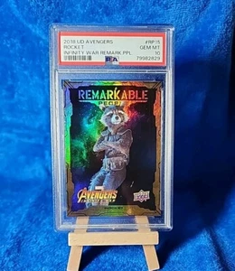 Pop 1 UD 2018 Rocket Raccoon #rp15 Psa 10 Marvel Guardians Galaxy remarkable - Picture 1 of 2