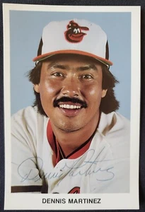 Dennis Martinez Autograph Baltimore Orioles Official MLB 6x9 Photo Post Card - Picture 1 of 6