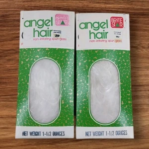 Vintage Engelshaar gesponnen Glas Brite Star Menge 2 Boxen 1,5 oz nicht reizend - Bild 1 von 4