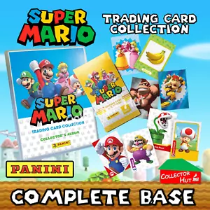 PANINI Super Mario Trading Cards COMPLETE BASE SET with Puzzle Cards - Foto 1 di 17