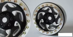 SSD 2,2" Champion Beadlock Wheels SCHWARZ SILBER Ring SSD00234 SSD-RC SSDRC - Bild 1 von 4