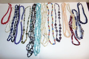 LOT SALE - Costume Jewelry Necklaces - 16 Total - Various Styles, Colors, Sizes - Picture 1 of 4