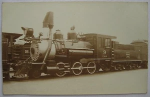 Burlington Route C&S R.R. #9 Narrow Gauge Engine 1939 World's Fair RPPC Postcard - Picture 1 of 2