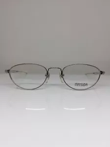 New Vintage Matsuda 2877 Cat Eye Eyeglasses C. PW Shiny Silver 49mm Made Japan - Picture 1 of 12