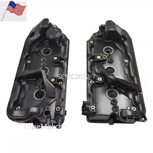2X Engine Valve Cover w/Gasket For Audi A5 A6 Q7 VW Touareg 3.0TDI 059103469/470 - Picture 1 of 21