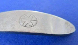 Vintage AIR CANADA Stainless Airline In Flight Meal SPOON Logo Maple Leaf Plane - Picture 1 of 4