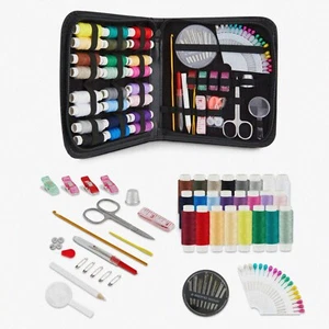 QuickFix Travel Sewing Kit: Portable Emergency Clothing Repair Set with Needles, - Picture 1 of 7