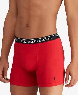 Polo Ralph Lauren Men's Classic 1 Boxer Brief Cotton Underwear New Red Navy Gray - Image 1 of 4