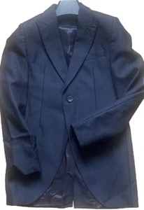 QUORNDON FORMAL ELEGANT NAVY WOOL BLEND WEDDING/SUIT JACKET C:26/30" (15-16YRS) - Picture 1 of 7