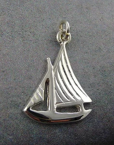 Ola Gorie 9ct Gelbgold Segelboot Yacht Nautisch Charm Schottische Box - Bild 1 von 8
