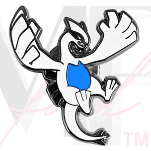 Pokemon Pins Sammlerstück Hart Emaille Silber Metall Clutch Legendäre Vögel LUGIA - Bild 1 von 5