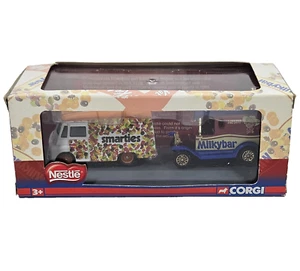 Corgi Nestle NE1002 Milky Bar & Smarties Vans Die Cast Models Boxed Vinateg Set - Picture 1 of 8