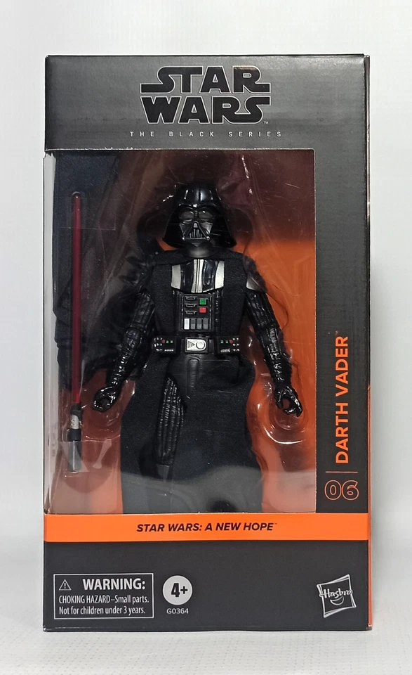 FIGURA DE ACCIÓN STAR WARS A NEW HOPE BLACK SERIE 06 DARTH VADER 6" MAL ESTADO Foto 1 de 4