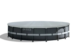 Intex 18' Ft Round 28041E Swimming Pool Cover for Ultra Frame Pools - Picture 1 of 4
