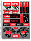 Aprilia Racing Sticker Sheet Laminated 16 Stickers RSV4 Tuono rs125 rs50 sr50