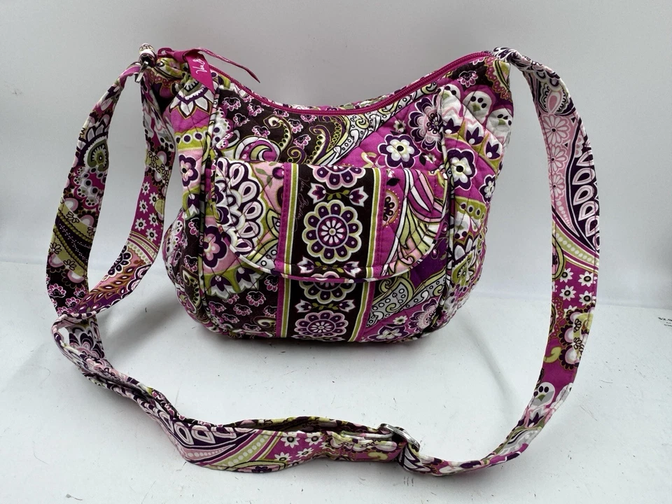 Bolso Bandolera Mensajero Vera Bradley Para Mujer Muy Berry Paisley Acolchado Foto 1 de 4
