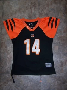 CINCINNATI BENGALS FOOTBALL WOMENS JERSEY SIZE LARGE #14 - Picture 1 of 2