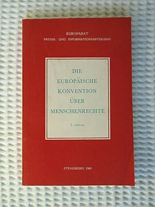 Die europäische Konvention über Menschenrechte I Buch I Zustand gut - Imagen 1 de 1