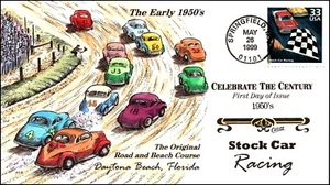 Scott 3187n 33 centesimi Stock Car Racing Collins Dipinto a mano FDC - Foto 1 di 2