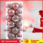 24pcs Shatterproof 4cm Reusable Christmas Ball Wedding Home Decor (rose Gold)
