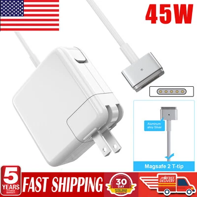 45W Adapter Charger for Macbook Air 11" 13" A1466 A1465 A1435 Mid 2012 to 2017 - Image 1 of 4