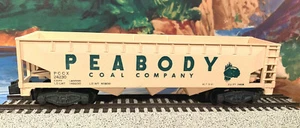 American Flyer 24230 PEABODY COAL CO. 3-BAY HOPPER...Knuckle Trucks!..(PB1) - Bild 1 von 7