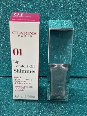 Clarins Lip Comfort Oil Shimmer 01 SEQUIN FLARES .2oz - Image 1 of 2