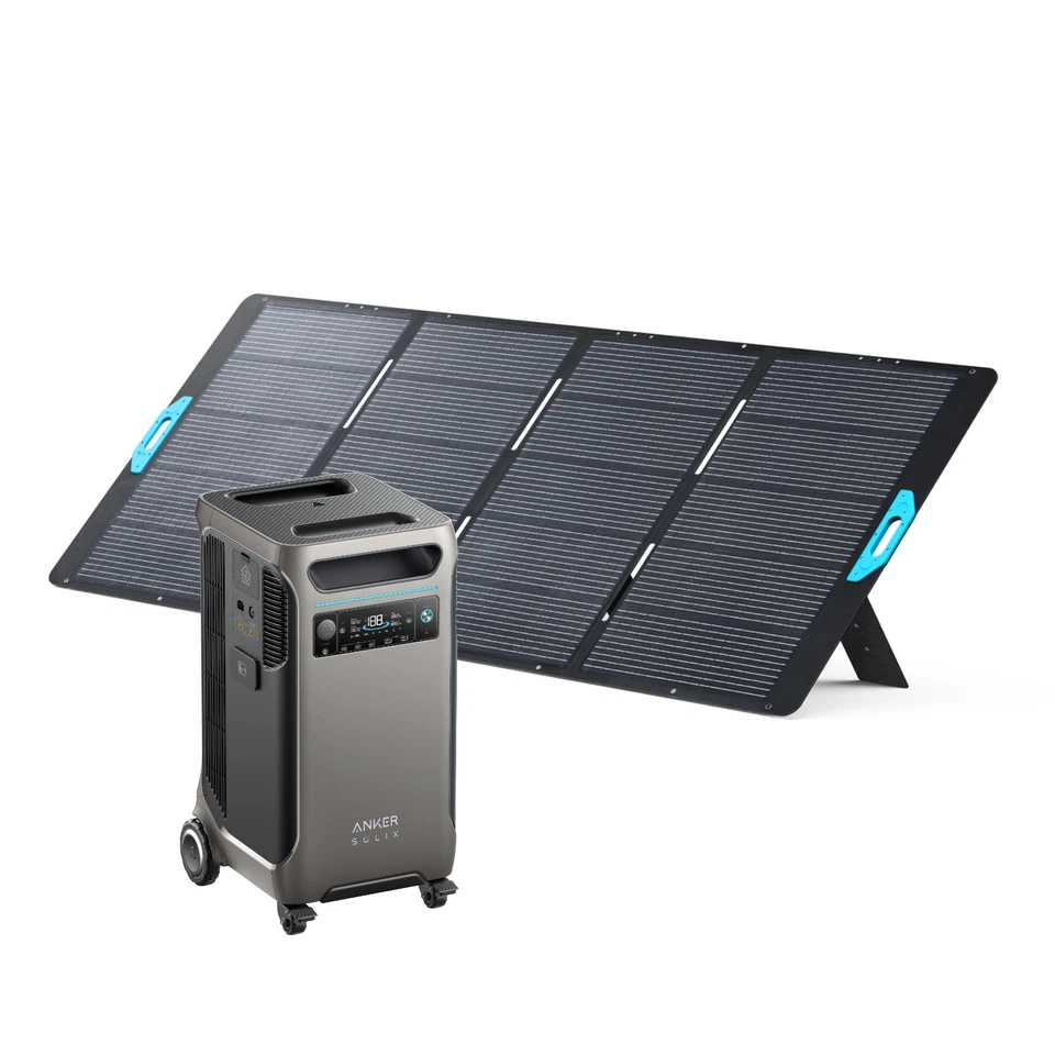 Anker SOLIX F3800 Portable Power Station + PS400(400W)Solar Panel with Kickstand - Image 1 of 4