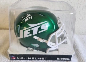 Authentischer Riddell Darrelle Revis Autogramm BGS Beckett Speed Mini Helm NY Jets - Bild 1 von 6