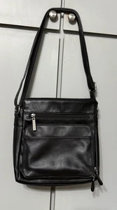 Bolso de hombro Giani Bernini de cuero negro - tamaño mediano - Imagen 1 de 10