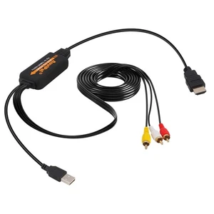 Convertidor 1080P RCA a HDMI, Todo en Uno Compuesto AV a HDMI Audio Video Adaptación... - Imagen 1 de 7
